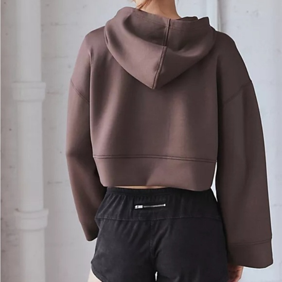 NWT Free People L hoodie brown L * hole - Picture 4 of 7
